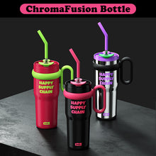 Load image into Gallery viewer, VENETIO ChromaFusion Water Bottle Cup 1200ml/ 40.58oz, Radiant Rose &amp; Classic Black Edition Hydration Vacuum Cup - Uniquely Yours | Gifts for Her Him ➡ K-00019