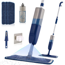 Load image into Gallery viewer, VENETIO NavyBlue Microfiber Spray Mop for Floor Cleaning with Reusable Pads and Refillable Sprayer ➡ CS-00042