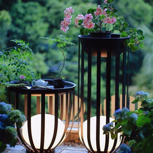 VENETIO Outdoor Solar Courtyard Coffee Table Lamp - Waterproof Lawn Lamp for Villa Garden, Patio, and Landscape. Versatile Flower Stand Lamp ➡ OD-00017