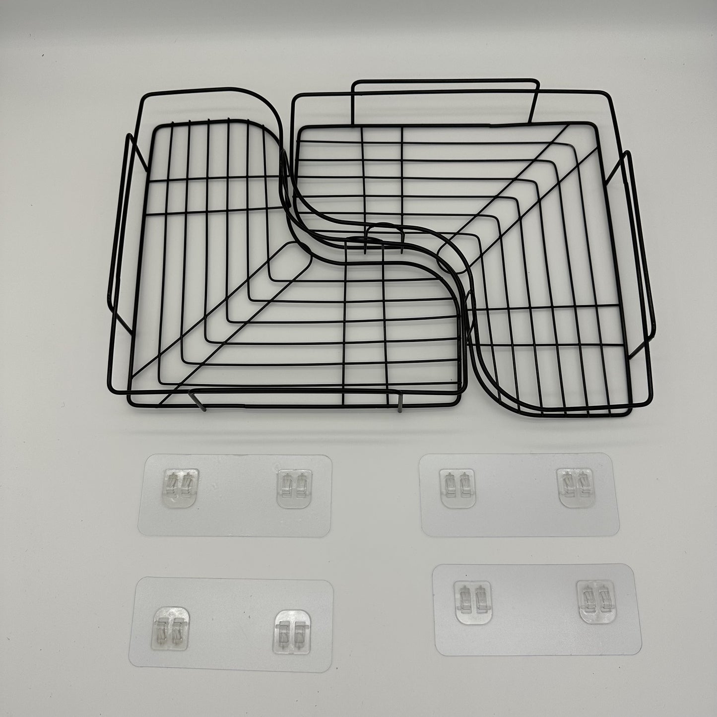 VENETIO 2pcs Punch-free Shower Corner Caddy, Toilet Corner Shelf, Toiletry Rack, Washroom Triangle Storage Rack, Wall Mounted Storage Rack For Bathroom ➡ SO-00003