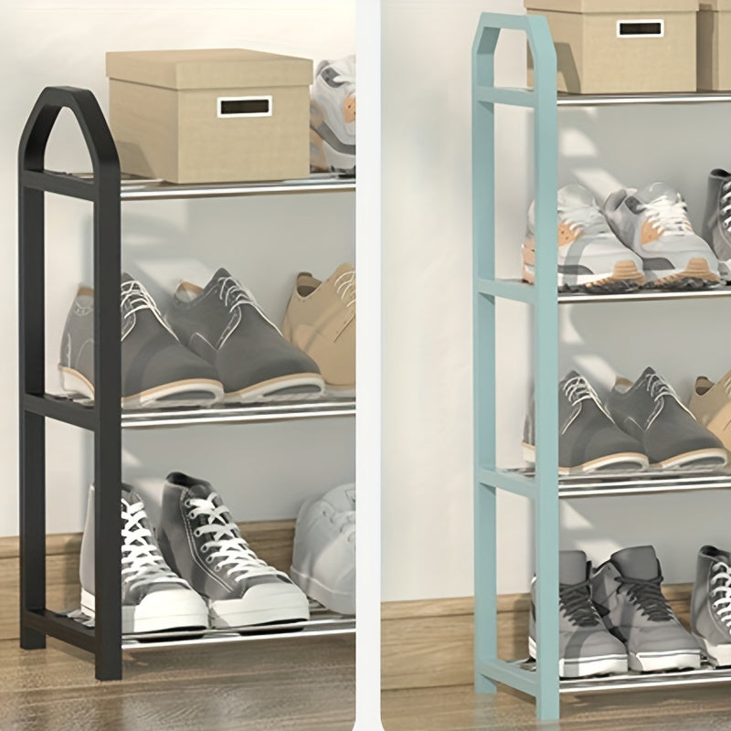 VENETIO 1pc Stainless Steel Shoe Rack, Multi-layer Shoe Cabinet, Easy Installation Dust-proof Shoe Shelf, 3/4 Layers Free Standing Shoe Rack For Home Dormitory Doorway ➡ SO-00023