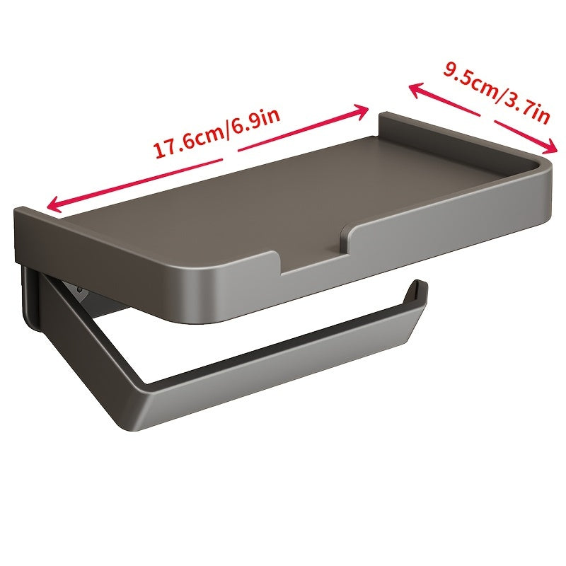 VENETIO Organize Your Bathroom with this 1pc Toilet Paper Holder with Phone Shelf! ➡ SO-00024