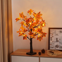 Load image into Gallery viewer, VENETIO 24 Inch Maple Tree Light - Perfect Autumn Gift, 24 LED Warm Lights, 24 Maple Leaves, Battery-Powered (Batteries Not Included), Ideal for Thanksgiving Decor, Living Room, Dining Table, Bedroom, Fireplace, Wall ➡ B-00013