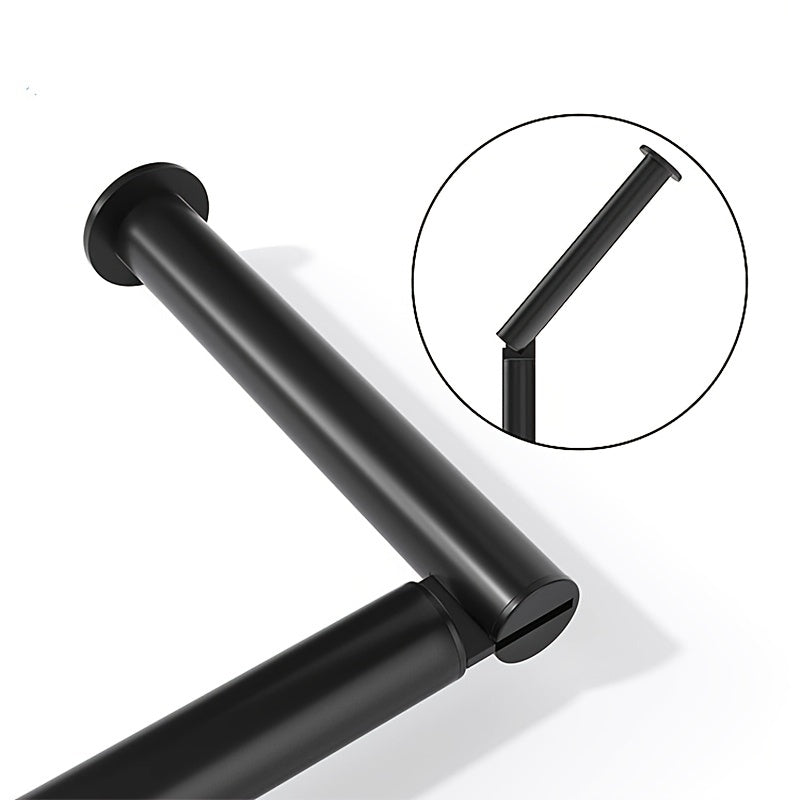VENETIO 1pc Brushed Nickel Toilet Paper Holder Stand, With Storage For 7 Mega Rolls, Modern Free Standing Toilet Paper Roll Holder For Bathroom, Rustproof Stainless Steel Finish, Weighted And Anti-Slip Base, Silvery, Black ➡ SO-00037
