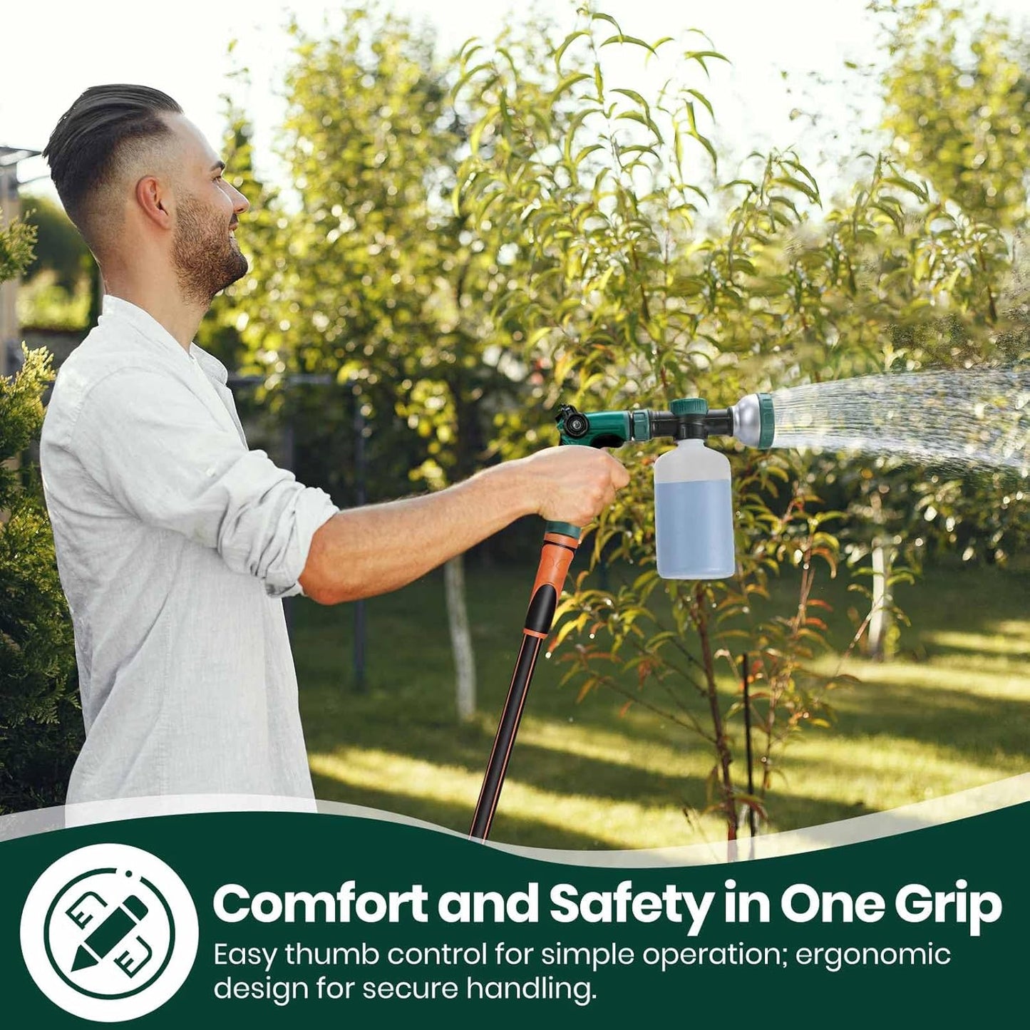 VENETIO Hose End Sprayer for Liquid Fertilizer/Soap | Lawn & Garden Feeder