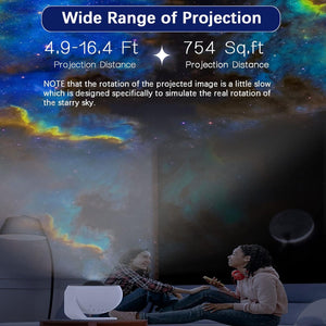 VENETIO 12-in-1 Galaxy Projector - Realistic Starry Sky Night Light for Bedroom, Home Theater, Living Room - Solar System, Constellation, Moon Projection in White ➡ B-00017