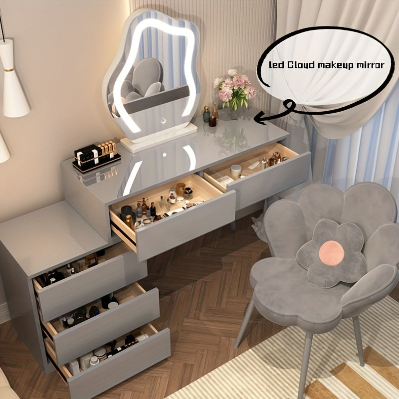 VENETIO Light Up Your Beauty Routine: 1pc Vanity Mirror With LED Light, High-Definition Desktop Mirror and 3 Adjustable Lighting Modes ➡ B-00001