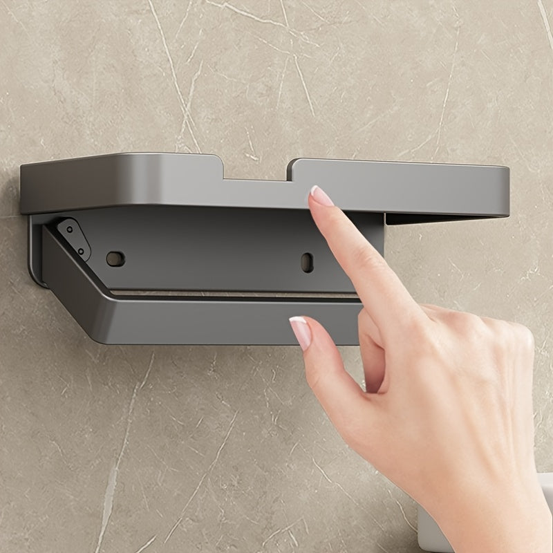 VENETIO Organize Your Bathroom with this 1pc Toilet Paper Holder with Phone Shelf! ➡ SO-00024