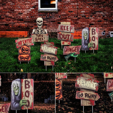 Load image into Gallery viewer, VENETIO 6pcs Halloween Ghost Yard Stakes - Spook Up Your Lawn with These Outdoor Prop Decorations ➡ OD-00003