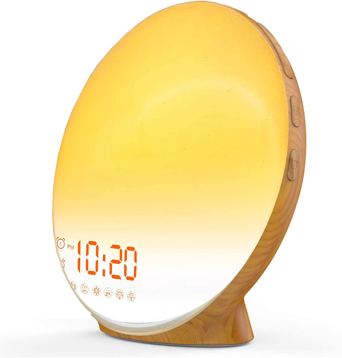 VENETIO Multifunctional Wake Up Light Sunrise Alarm Clock Ideal