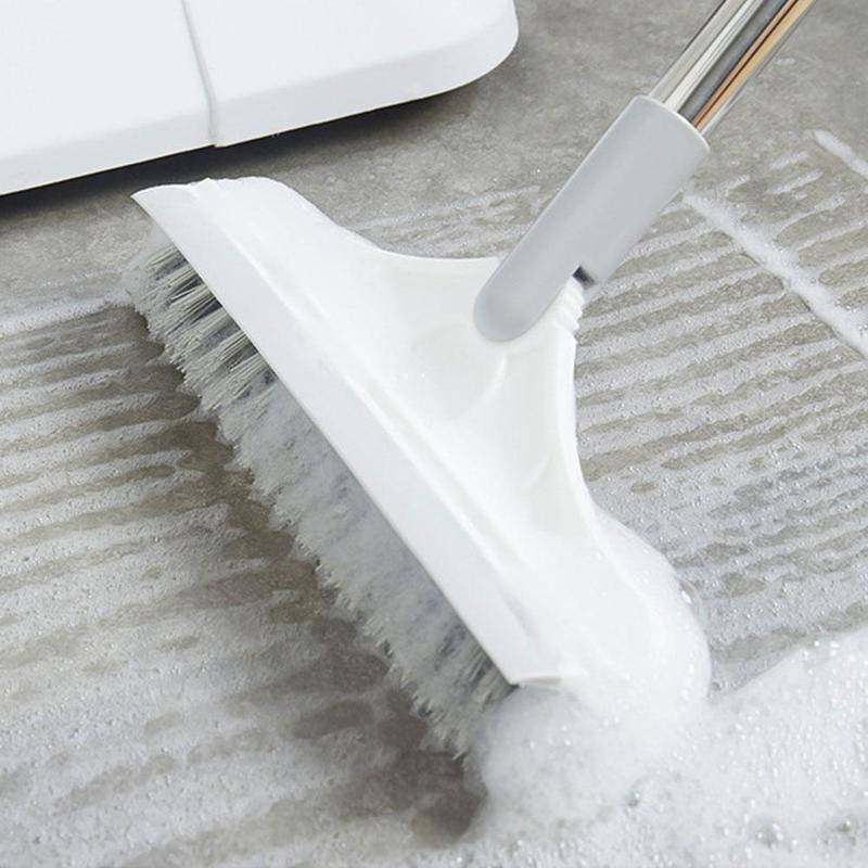 VENETIO 2 in 1 Bathroom and Kitchen Floor Scrub Brush and Broom