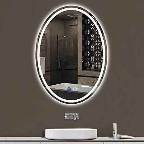 24 x 32 In. Oval Bathroom Vanity LED Mirror - Venetio