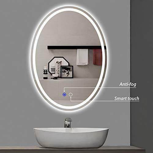 24 x 32 In. Oval Bathroom Vanity LED Mirror - Venetio