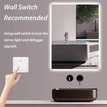 Load image into Gallery viewer, 36 x 36 in. Bathroom Square LED Backlit Mirror Anti-Fog Wall Mounted - Venetio