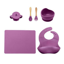 Load image into Gallery viewer, Baby Feeding Tableware BPA Free Food Grade Silicone Bowl Bib Placemat for Kids - Venetio