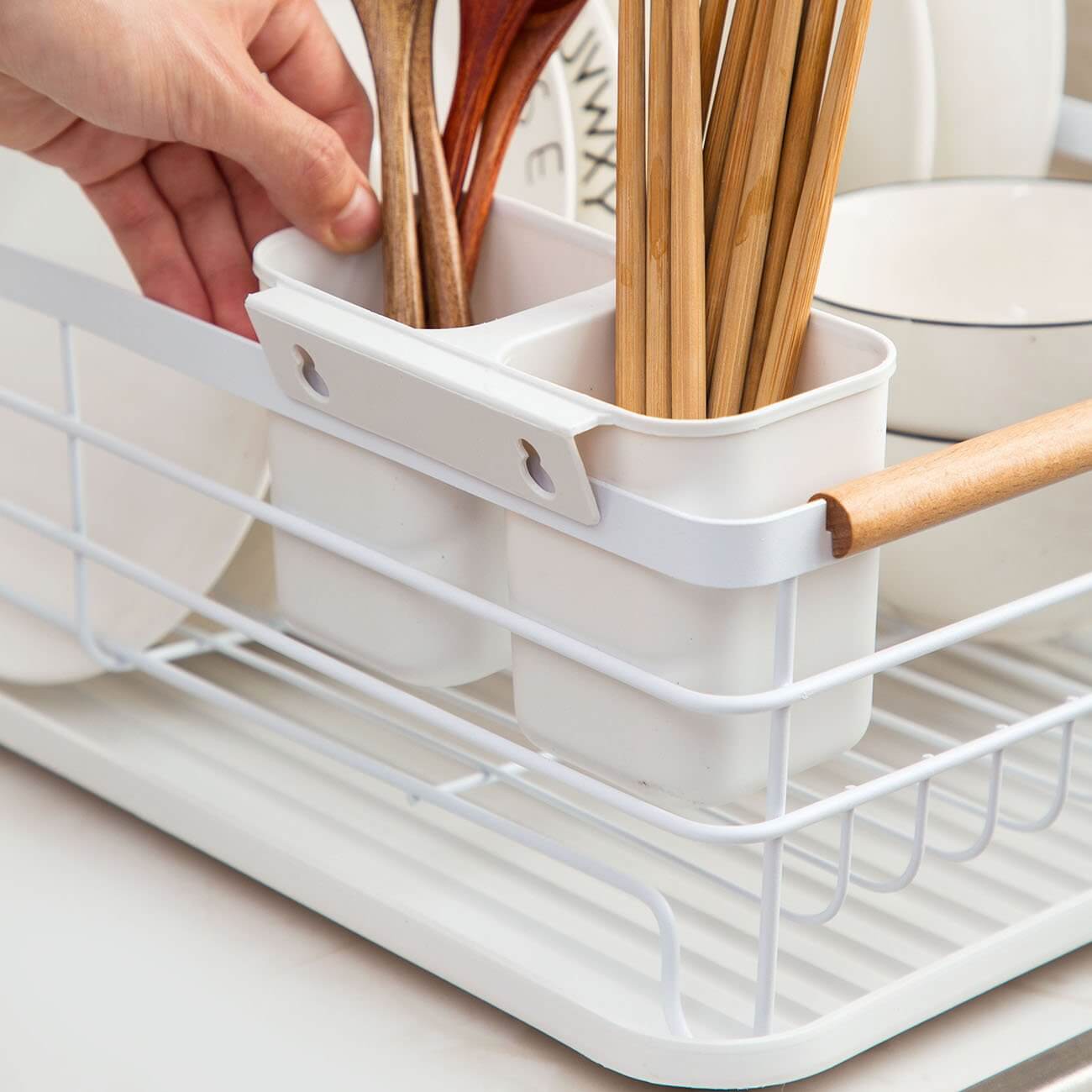 Iron Powder Coating Kitchen Dish Drying Rack for Flat Plate - Venetio