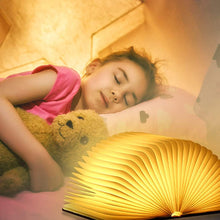 Laden Sie das Bild in den Galerie-Viewer, VENETIO Wooden Book Light Folding Night Light Portable Book Lamp USB Rechargeable Desk Light for Mom Women Boys Kids Girls ➡ B-00015
