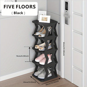 VENETIO Maximize Your Small Space with this Stylish Folding Multi-Layer Shoe Rack! ➡ SO-00028