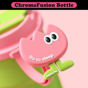VENETIO ChromaFusion Water Bottle Cup 370ml/ 12.51oz, Radiant Rose & Classic Black Edition Hydration Vacuum Cup - Uniquely Yours | Gifts for Her Him ➡ K-00013