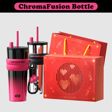 Load image into Gallery viewer, VENETIO ChromaFusion Water Bottle Cup 710ml/ 24.01oz (Pack of 2), Radiant Rose &amp; Classic Black Edition Hydration Vacuum Cup - Uniquely Yours | Gifts for Her Him ➡ K-00012