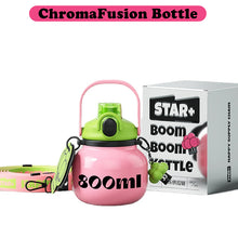 Charger l&#39;image dans la galerie, VENETIO ChromaFusion Water Bottle Cup 800ml/ 27.05oz, Radiant Rose &amp; Classic Black Edition Hydration Vacuum Cup, 316 Stainless Steel Large Belly Cup - Uniquely Yours | Gifts for Her Him ➡ K-00007