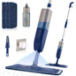 Navy Blue Microfiber Spray Mop with Reusable Pads