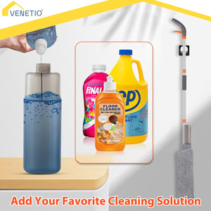 VENETIO FreClean Microfiber Spray Mop for Floor Cleaning with Reusable Pads and Refillable Sprayer ➡ CS-00043