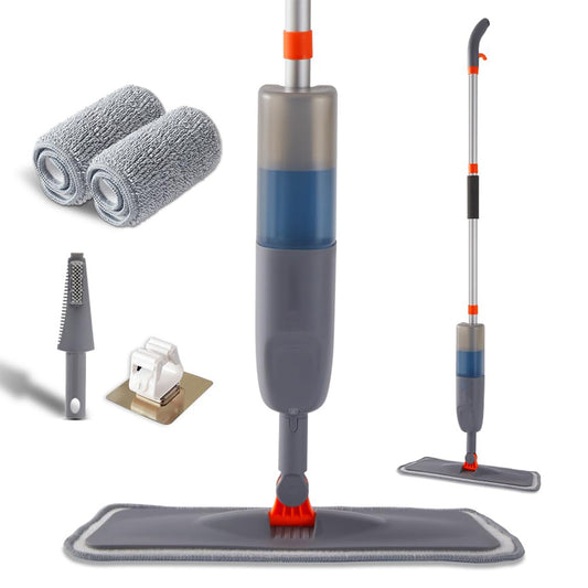 FreClean Microfiber Spray Mop for Floor Cleaning with Reusable Pads and Refillable Sprayer ➡ CS-00043