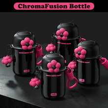 Load image into Gallery viewer, VENETIO ChromaFusion Water Bottle Cup 450ml/ 15.22oz, Radiant Rose &amp; Classic Black Edition Hydration Vacuum Cup - Uniquely Yours | Gifts for Her Him ➡ K-00014