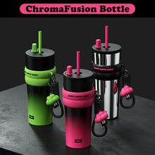 Charger l&#39;image dans la galerie, VENETIO ChromaFusion Water Bottle Cup 710ml/ 24.01oz, Radiant Rose &amp; Classic Black Edition Hydration Vacuum Cup - Uniquely Yours | Gifts for Her Him ➡ K-00011
