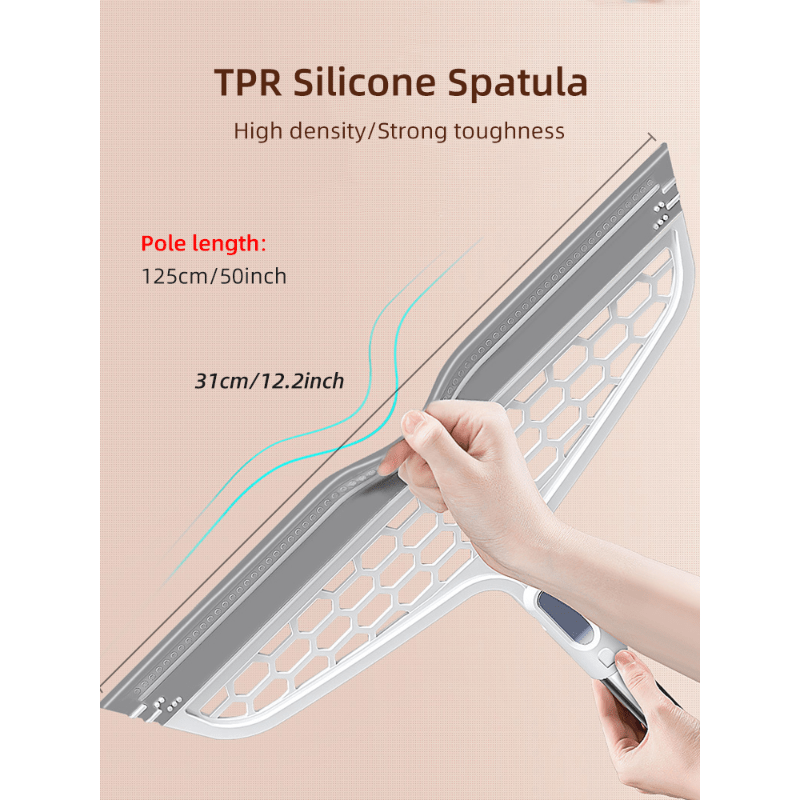 VENETIO 1pc 36.6inch Magic Silicone Broom Lengthen Floor Cleaning Squeegee Pet Hair Dust Brooms Bathroom Floor Wiper Household Cleaning Tools ➡ CS-00020