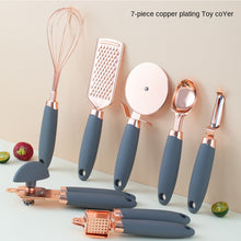 Charger l&#39;image dans la galerie, VENEITO 7-Piece Rose Gold Stainless Steel Kitchen Baking Tool Set - Perfect for Household Can Opener &amp; Cheese Planer! ➡ K-00005
