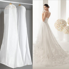 Load image into Gallery viewer, VENETIO 1pc 180cm/70.87inch White Non-woven Fabric Dress Storage Bag, Dustproof Storage Bag, Prom Dress Dust Cover, Long Garment Bag ➡ SO-00048