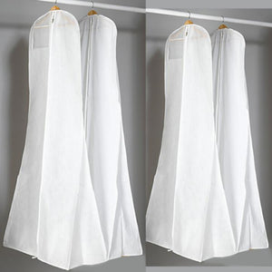 VENETIO 1pc 180cm/70.87inch White Non-woven Fabric Dress Storage Bag, Dustproof Storage Bag, Prom Dress Dust Cover, Long Garment Bag ➡ SO-00048