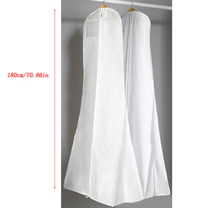 VENETIO 1pc 180cm/70.87inch White Non-woven Fabric Dress Storage Bag, Dustproof Storage Bag, Prom Dress Dust Cover, Long Garment Bag ➡ SO-00048