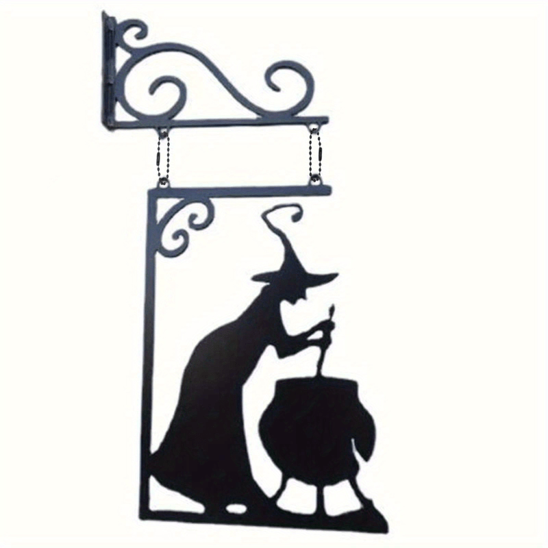 VENETIO Mysterious Witch Statue: Add a Spooky Touch to Your Garden with this Vintage Cast Iron Decoration ➡ OD-00006