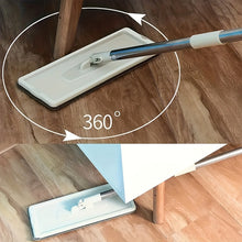 Charger l&#39;image dans la galerie, VENETIO 1 Set Flat Floor Mop Bucket Set with 2 Microfiber Mop Pads, Revolutionize Your Cleaning Routine ➡ CS-00002