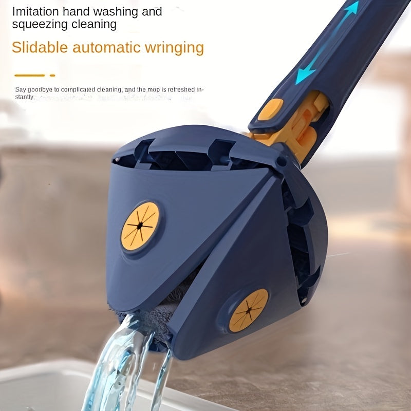 VENETIO Telescopic Triangle Mop 360° Rotatable Spin Cleaning Mop Adjustable Squeeze Wet And Dry Dual Use Water Absorption Home Floor Tool ➡ CS-00003