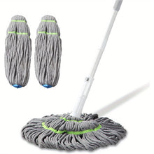 Cargar imagen en el visor de la galería, VENETIO TwistEase Self-Wringing Mop, Microfiber Wet Mop with 3 Reusable Heads for Effortless Floor Cleaning ➡ CS-00031