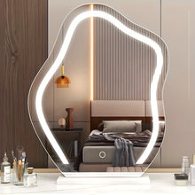 Load image into Gallery viewer, VENETIO Light Up Your Beauty Routine: 1pc Vanity Mirror With LED Light, High-Definition Desktop Mirror and 3 Adjustable Lighting Modes ➡ B-00001