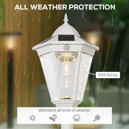 77" Solar Lamp Post Light, Waterproof Aluminum