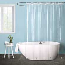 Charger l&#39;image dans la galerie, VENETIO 1pc Clear Waterproof Shower Curtain Liner with Magnets - No Hooks Needed for Bathroom Decoration ➡ BF-00008