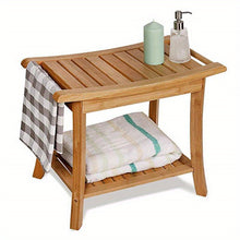 Charger l&#39;image dans la galerie, VENETIO Enhance Your Shower Experience with This Stylish Bamboo Shower Seat Bench! ➡ SO-00036