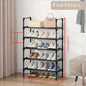 VENETIO Maximize Your Shoe Storage with this Stylish & Stackable Black Metal Shoe Rack - Perfect for Any Room! ➡ SO-00004