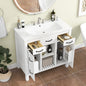 36" Bathroom Vanity with Undermount Sink Freestanding