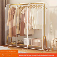 Load image into Gallery viewer, VENETIO 1pc Fully Transparent Clothes Dust Cover for Floor Mount Garment Rack - Protects Coats and Garments from Dust and Dirt ➡ SO-00046