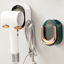 Cargar imagen en el visor de la galería, VENETIO 1pc Hair Dryer Shelf: Electric Blow Dryer Storage Rack with No Punch, Traceless Nail-Free Installation for Bathroom Toilet ➡ SO-00034