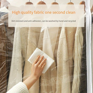 VENETIO 1pc Fully Transparent Clothes Dust Cover for Floor Mount Garment Rack - Protects Coats and Garments from Dust and Dirt ➡ SO-00046