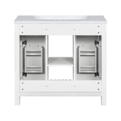 36" Bathroom Vanity with Undermount Sink Freestanding