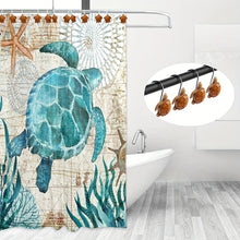 Laden Sie das Bild in den Galerie-Viewer, VENETIO 12pcs Adorable Turtle Shower Curtain Hooks - Rust-Proof Decorative Rings for Bathroom Shower Rods &amp; Accessories ➡ SO-00032